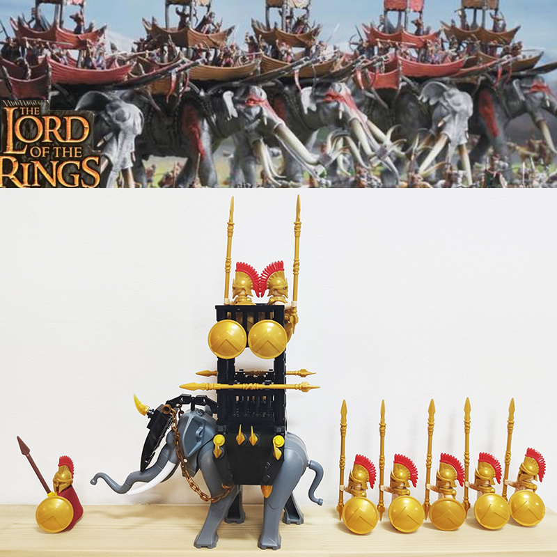 Lord Of The Rings King Return Hobbit Haradrim Mammoth War Animal Minifigures Toy