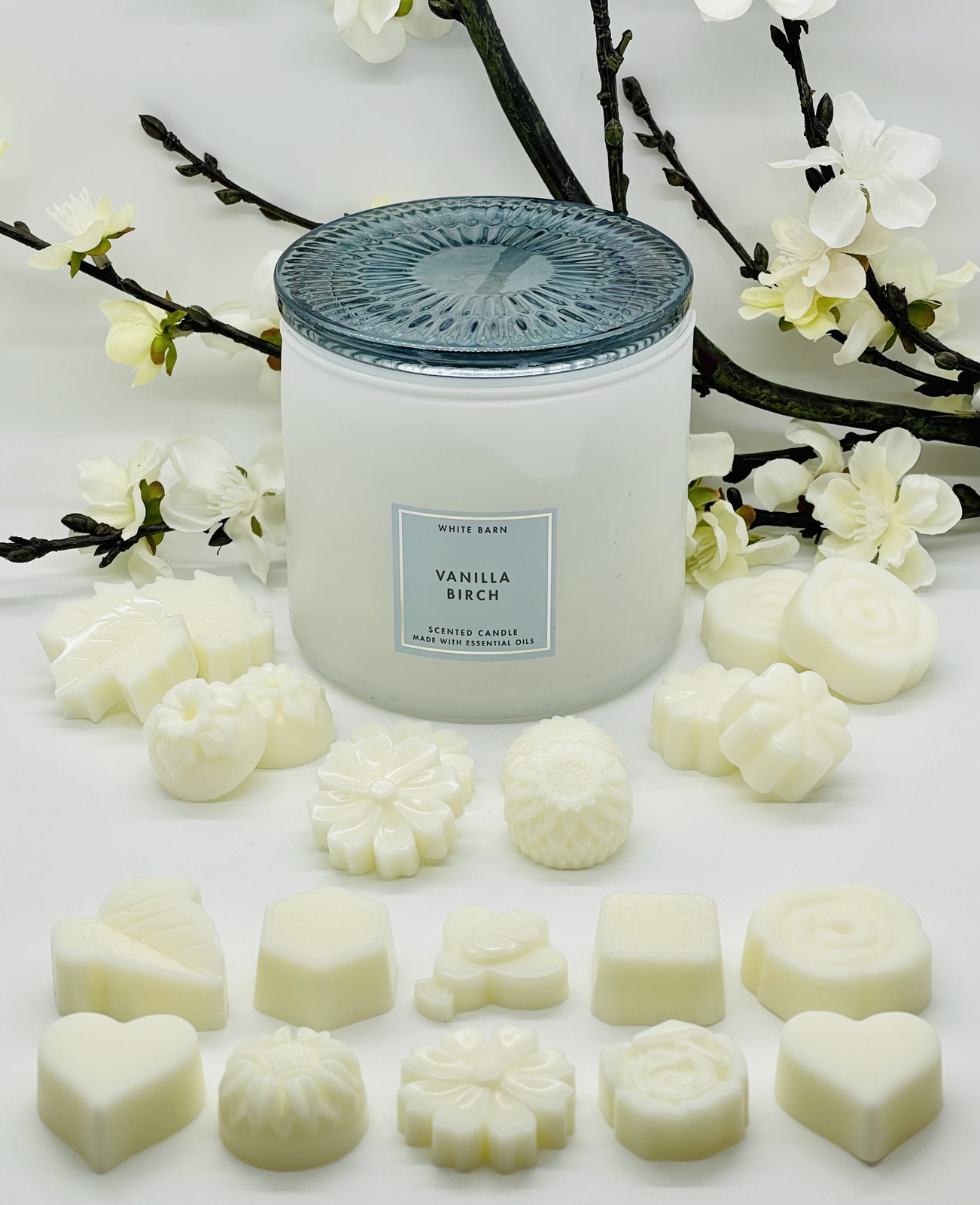 Bath and Body Works White Barn Vanilla Birch Wax Melts 10Pack Candles