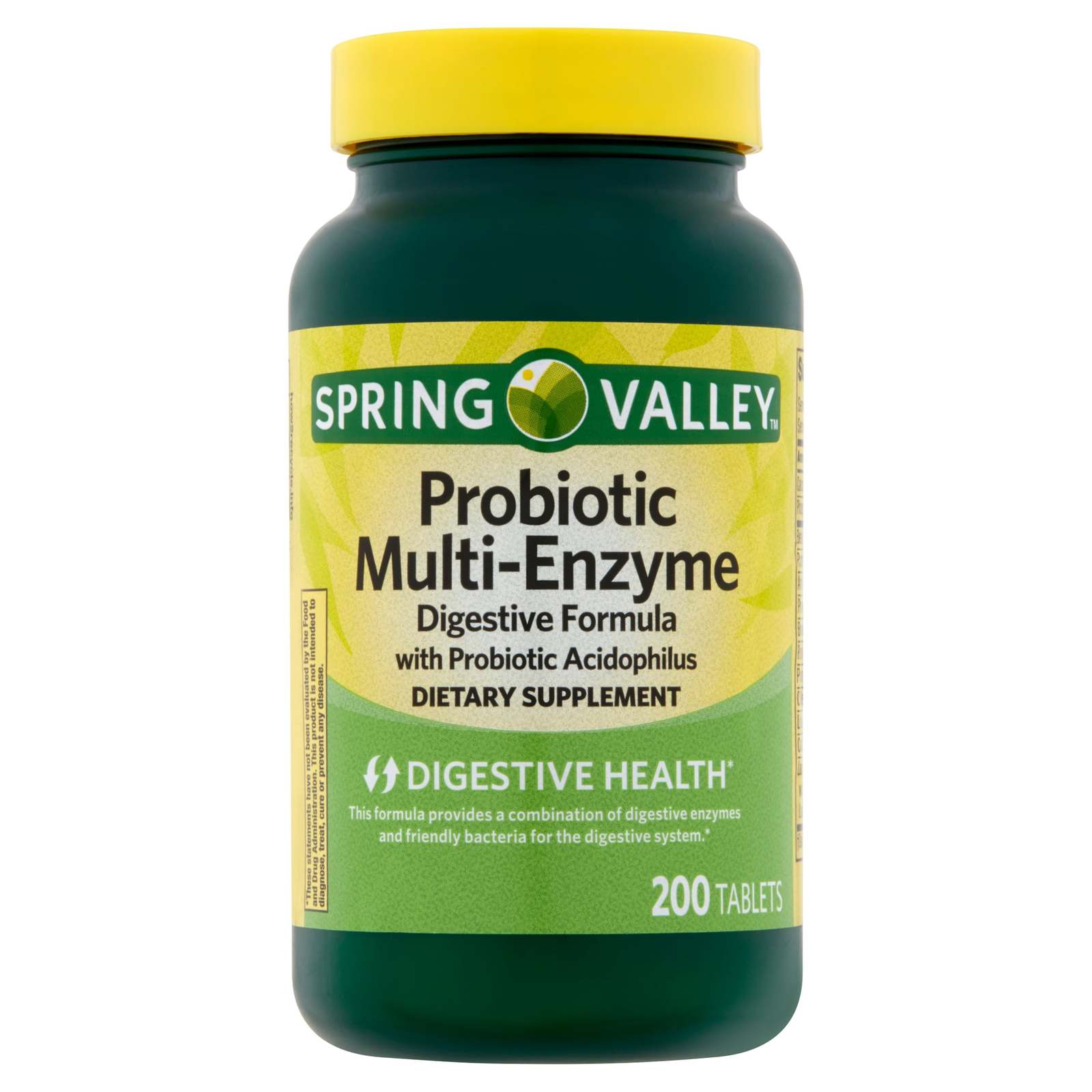 Spring Valley Probiotic MultiEnzyme Digestive Formula Tablets, 200