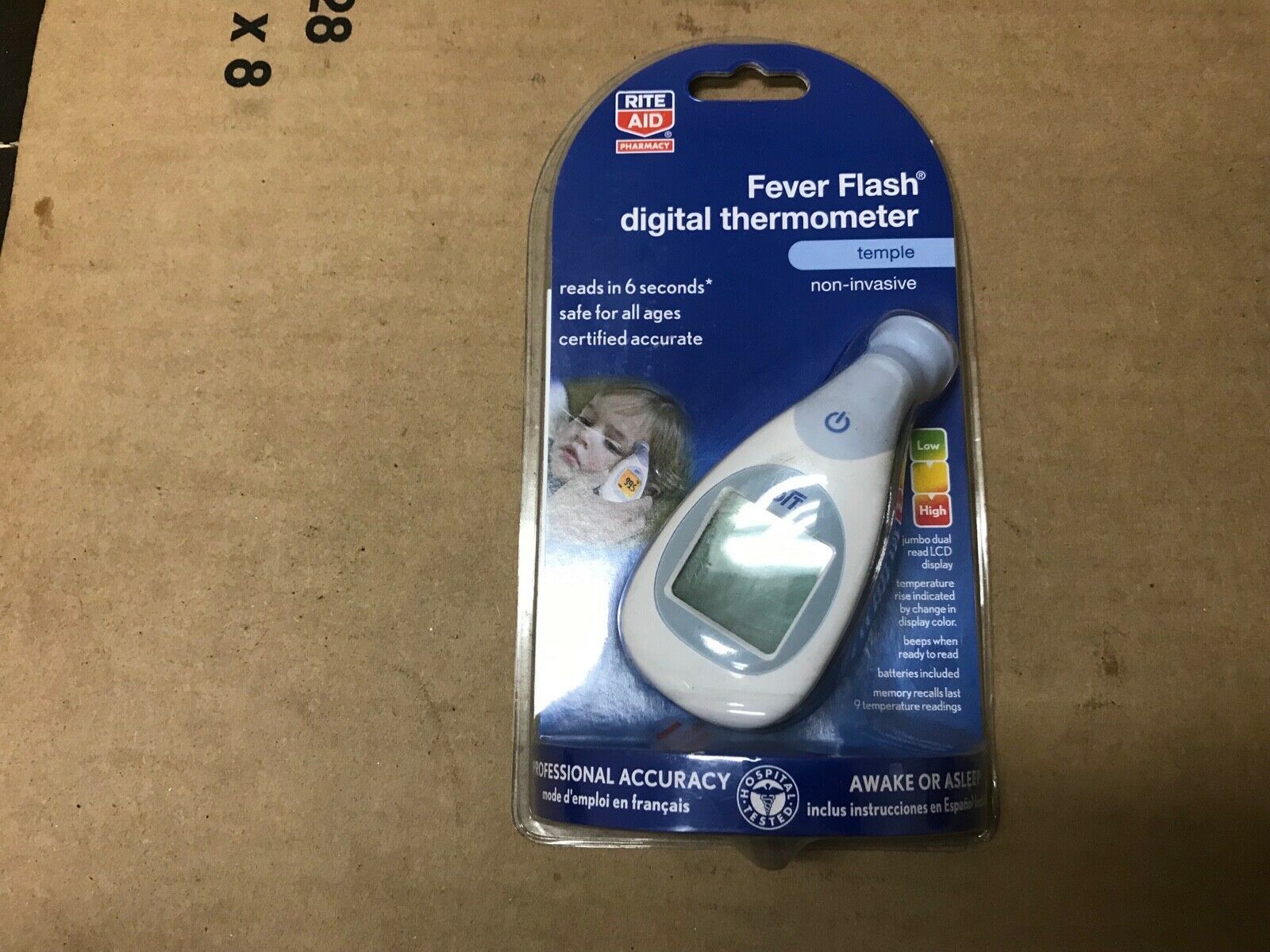 Rite Aid FEVER FLASH DIGITAL THERMOMETER NONINVASIVE TEMPLE TOUCH