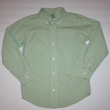 Gymboree Celebrate Spring Boy's Gingham Long Sleeve Dress Shirt size 5 6 - $14.99