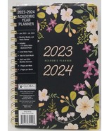Hardcover AY 2023-2024 Fashion Planner ( Black Floral Pink ) AY23-02-S, ... - $28.70