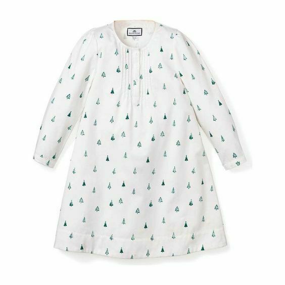Petite Plume Evergreen Beatrice Tree Nightgown Sleep Light Weight NWT