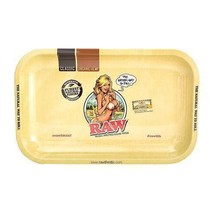 Raw Rolling Papers Girl Tray Tobacco Dry Herb 7&quot; x 5&quot; FREE SHIPPING! - $22.76
