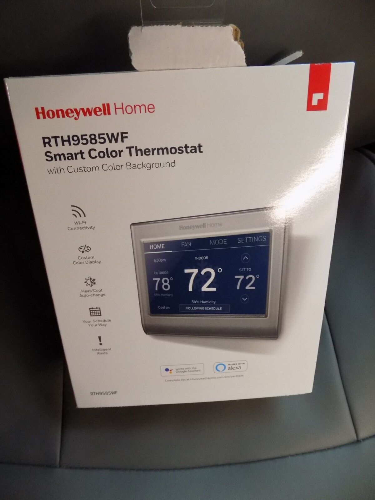 Honeywell RTH9585WF1004 Wi-Fi Color Touchscreen Thermostat - 7 Day ...