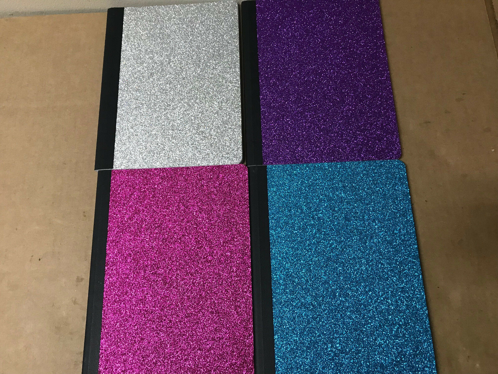 Glitter Composition Book Notebook Diary Journal 9.75"X7.5" 80 Sheets