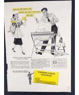 1948 Western Union Telegram Vintage Magazine Print Ad - $6.93
