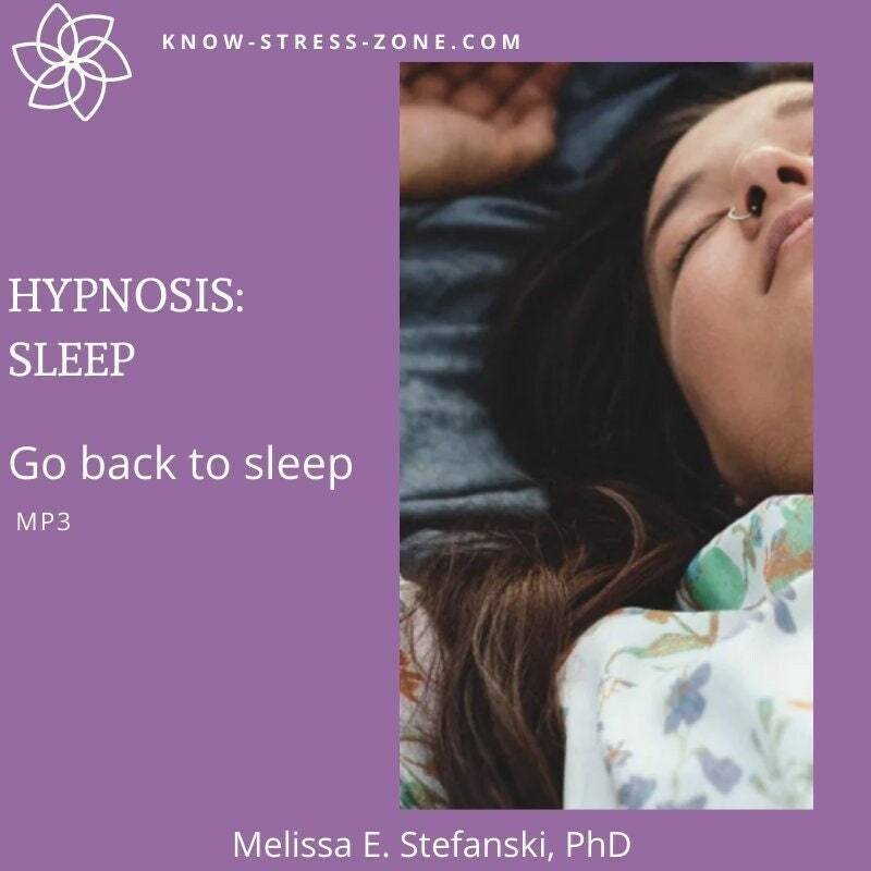 HYPNOSIS: Go Back To Sleep MP3; Hypnotherapy Rest Binaural Beats; Mental Health;