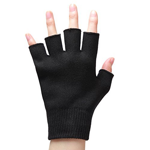 Moisturizing Gloves Fingerless for Dry Hands,Gel SPA Gloves Repair