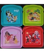 Sandwich Containers Children Bluey, Paw Patrol, Disney, Marvel, Select T... - $3.49