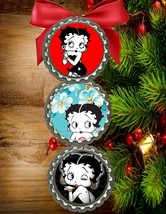 Betty Boop  bottlecap christmas tree ornaments decor Decorations - $8.66