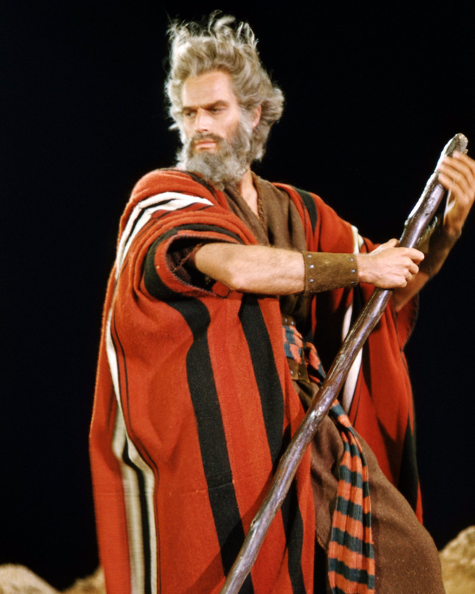 Charlton Heston 11x14 Photo Classic As Moses The Ten Commandments Photographs 