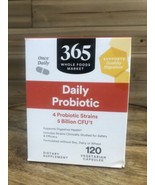 365 WHOLE FOODS Daily Probiotic Extra Strength  120 Veg Caps 10 Billion ... - $23.33