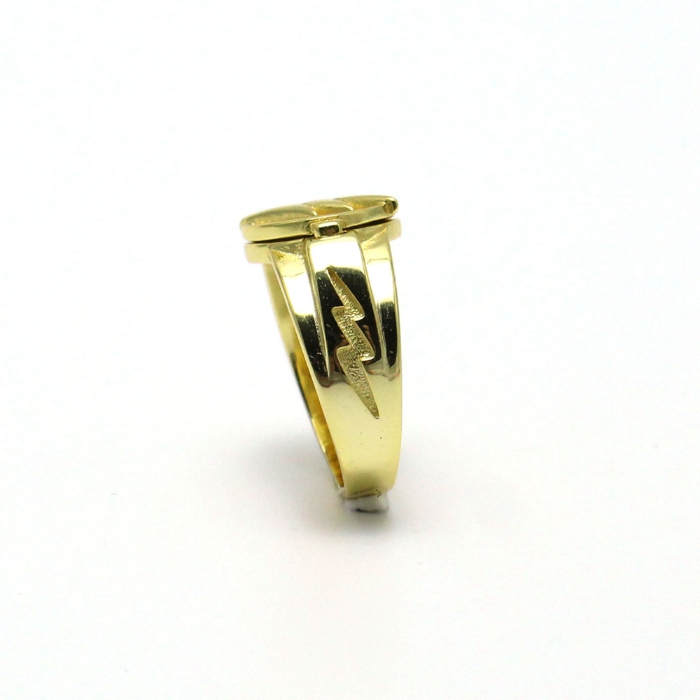 The Flash TV Flash Ring 925 Sterling Silver Ring 18K Gold Plated US