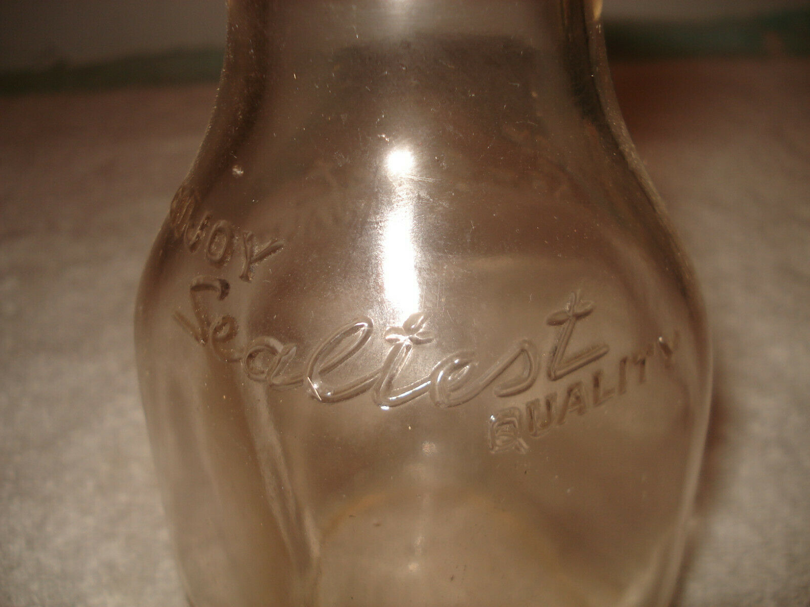 Vintage Sealtest Milk Bottle Half Pint Arctic Dairy Milk