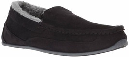 Mens Deer Stags Spun Moccasin Slippers - Black Size 7W - $39.99