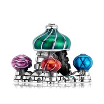 Wow Charms 925 Sterling Silver Charms Colorful Castle Beads Enamel Jewelry Gift. - $18.99