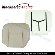 For 2003 2004 2005 2006 Chevy Tahoe Driver Bottom Seat Cover & Foam Cushion Tan - $61.50