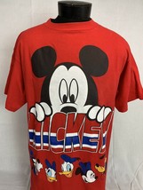 Vintage Mickey Mouse T Shirt Disney World Double Side Tee Cartoon Walt L... - $39.99