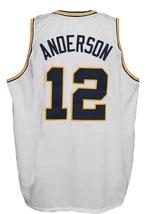 Kenny Anderson #12 Custom College Basketball Jersey New Sewn White Any Size image 5