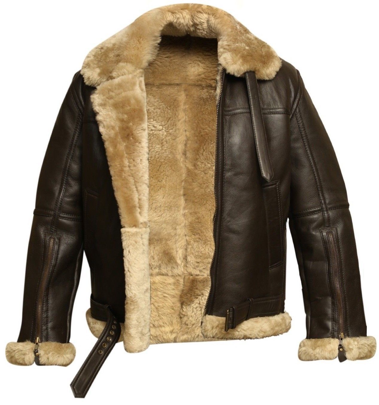 RAF Aviator Sheepskin Leather Jacket - Coats & Jackets