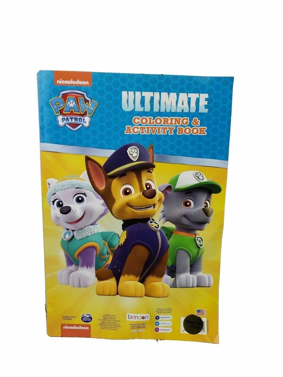 Nickelodeon Paw Patrol Giant Ultimate Coloring &amp; Activity Book Bendon