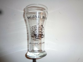 National Beer Bar Glass Vintage 5 1/2&quot;  Baltimore Md. - £9.09 GBP