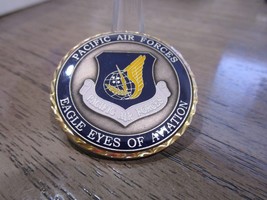 USAF Pacific Air Force Eagle Eyes Of Aviation Challenge Coin #897R - $18.80