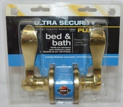 Ultra Security Plus Bed Bath Interior Privacy Locking Door Knob image 1