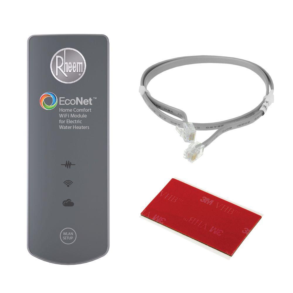 Rheem Water Heater Parts Leak Detection Alert WiFi Control Plastic Gray
