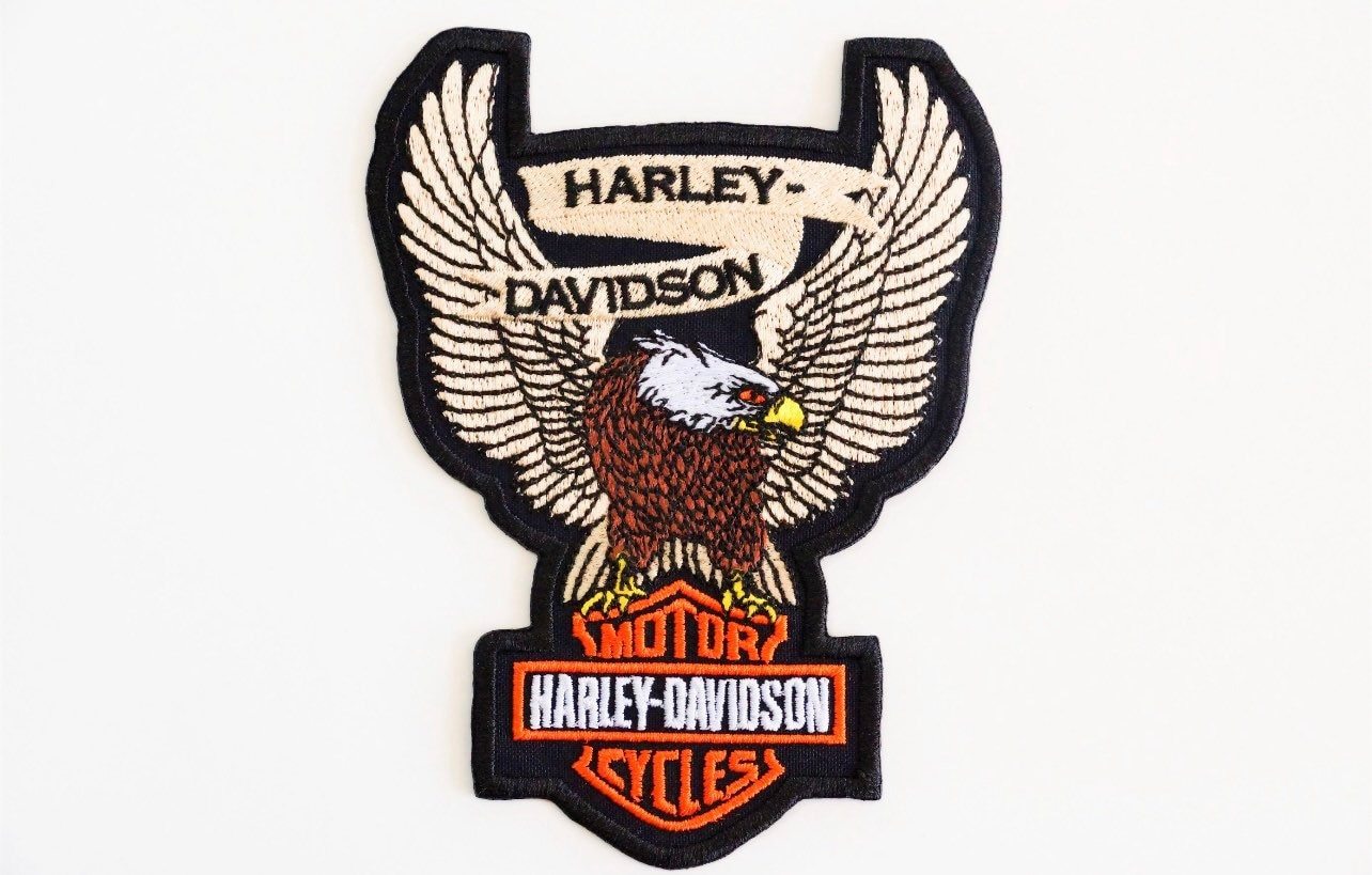 Harley Davidson Eagle - Embroidered Patch Iron On