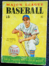 1949 Major League Baseball -Lou Boudreau -Cleveland Indians -Ruth-DiMaggio-Sain - $13.75