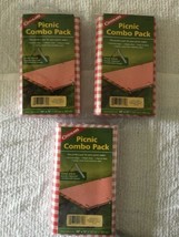 Coghlan&#39;s Picnic Combo Pack 54&quot;x72&quot; Tablecloth +6 Spring Steel Clamps (3... - $23.75