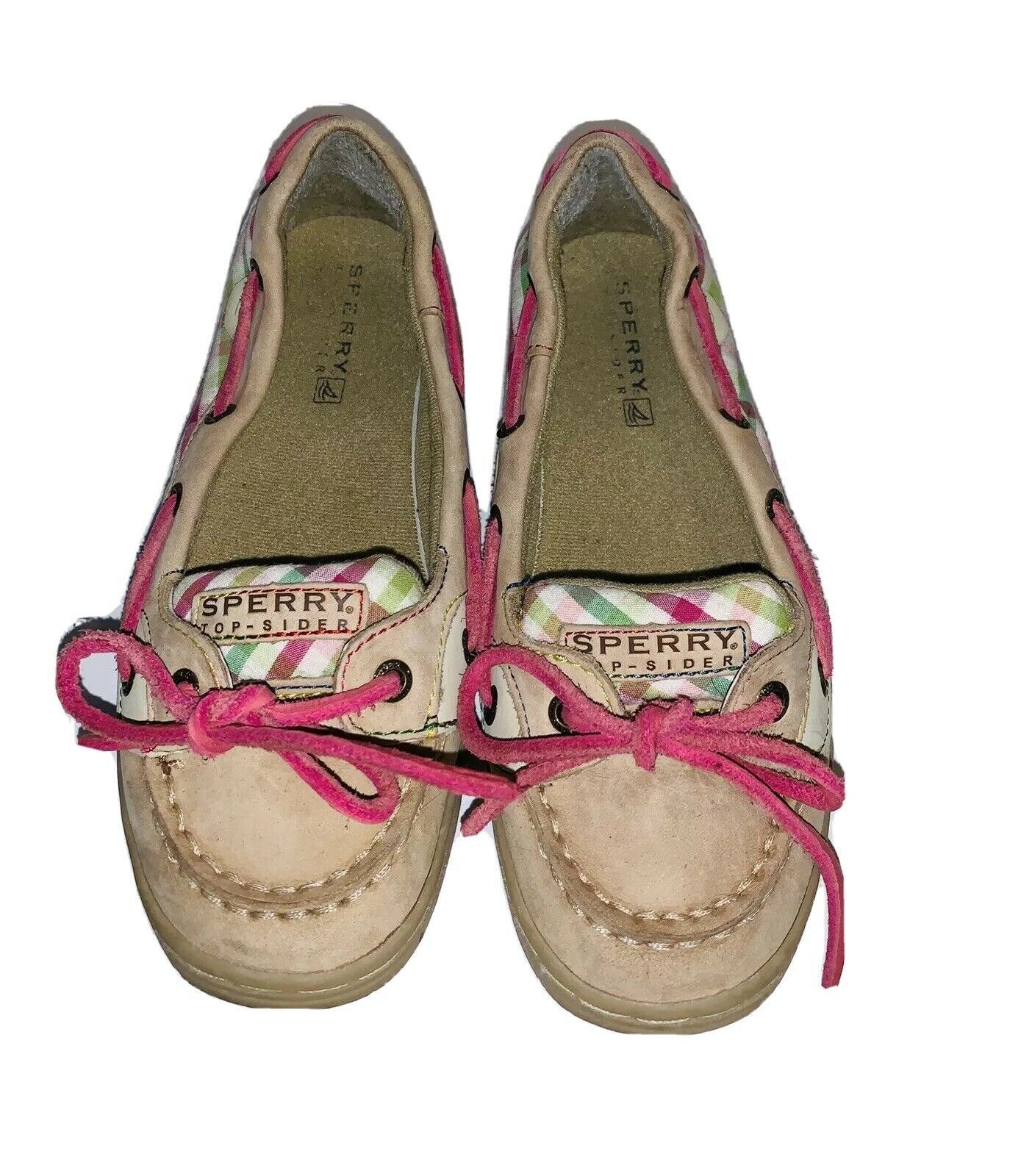 Girls Sperry Angelfish Boat Shoes Size 