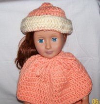 American Girl Peaches and Cream Hat, Handmade Crochet, 18 Inch Doll - $8.00