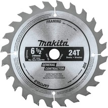 Makita D-67022 6-1/2&quot; 24T Carbide-Tipped Circular Saw Blade, General Pur... - $28.99
