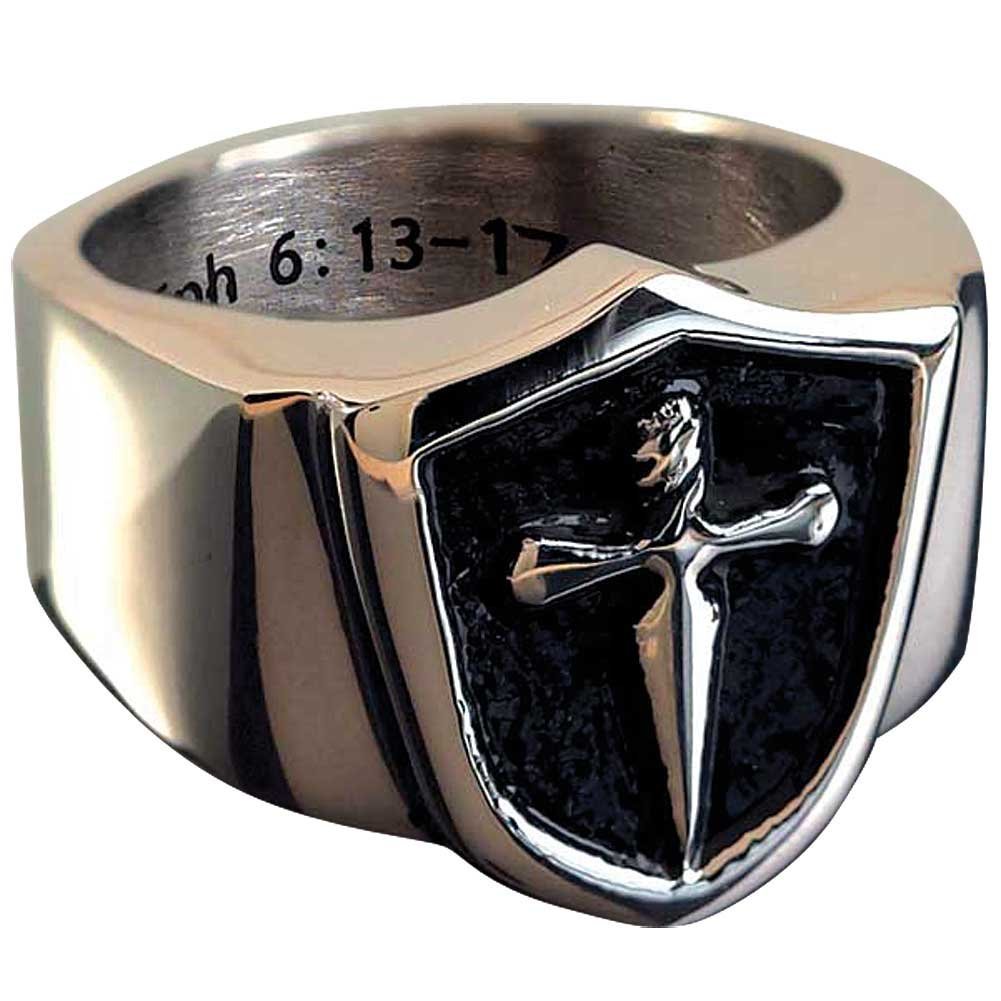 Armor of God Ring Stainless Steel Cross and 50 similar items
