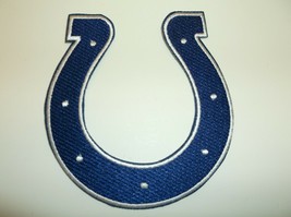 Indianapolis Colts Embroidered PATCH~3 1/2" x 3 3/8"~Iron Sew On~NFL~Ships FREE - $4.65