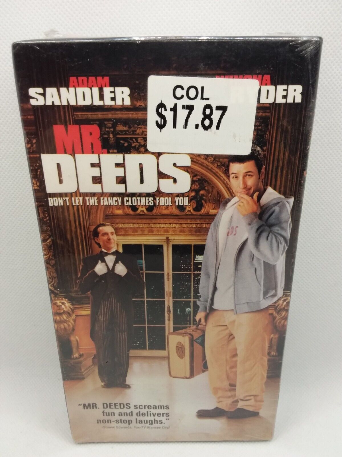 Mr. Deeds (VHS 2002) Starring Adam Sandler Winona Ryder Watermark New ...