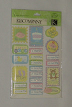 Baby Firsts Stickers Glitter Accents Scrapbook K & Company New Months Curl Tooth - $5.81