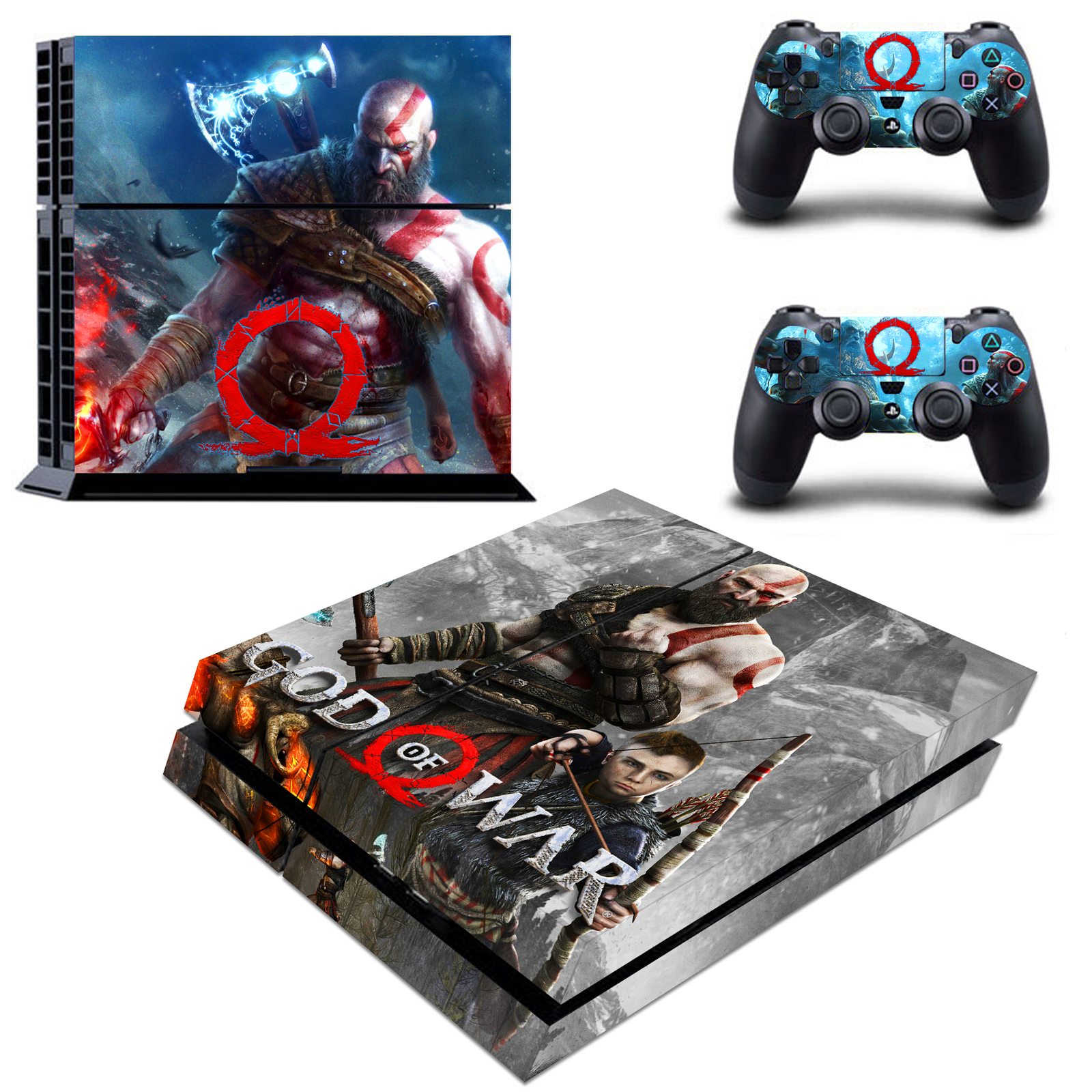 PS4 Console Controllers God of War 4 Kratos Decal Skin Vinyl Stickers