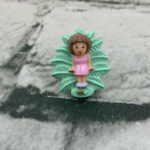 Vintage Bluebird Polly Pocket Replacement Lulu Earring Green Leaf Clip On - $11.88