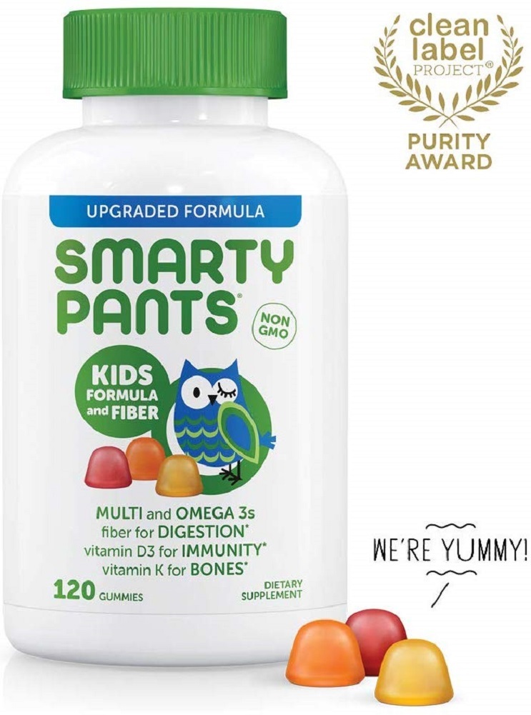 SmartyPants Kids Formula & Fiber Daily Gummy Vitamins: Gluten Free ...