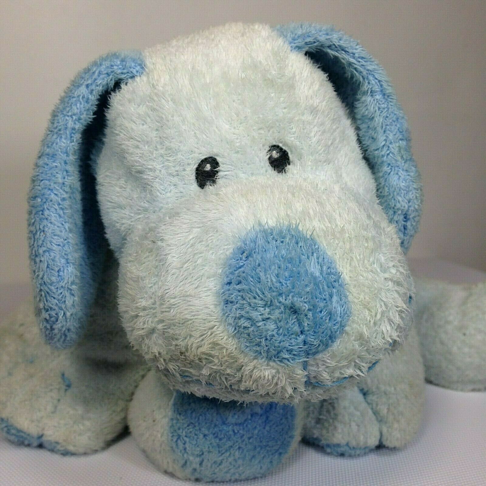 blue stuffed dog toy