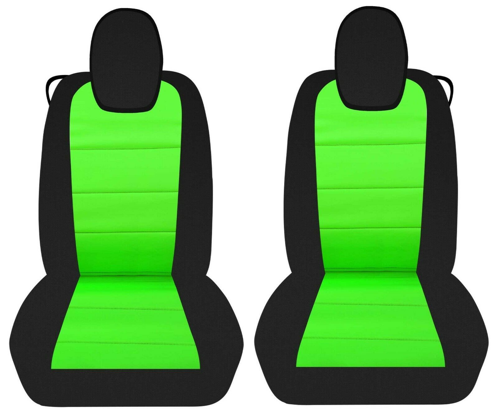Fits 20102015 Chevy Camaro Front set car seat covers black and lime