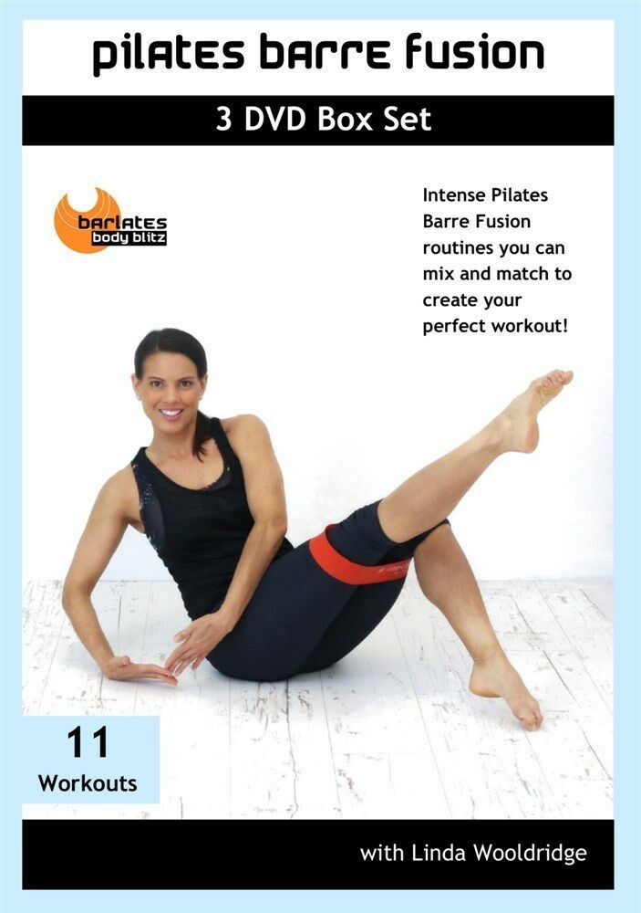 PILATES BARRE FUSION 3 DVD SET 11 WORKOUTS NEW LINDA