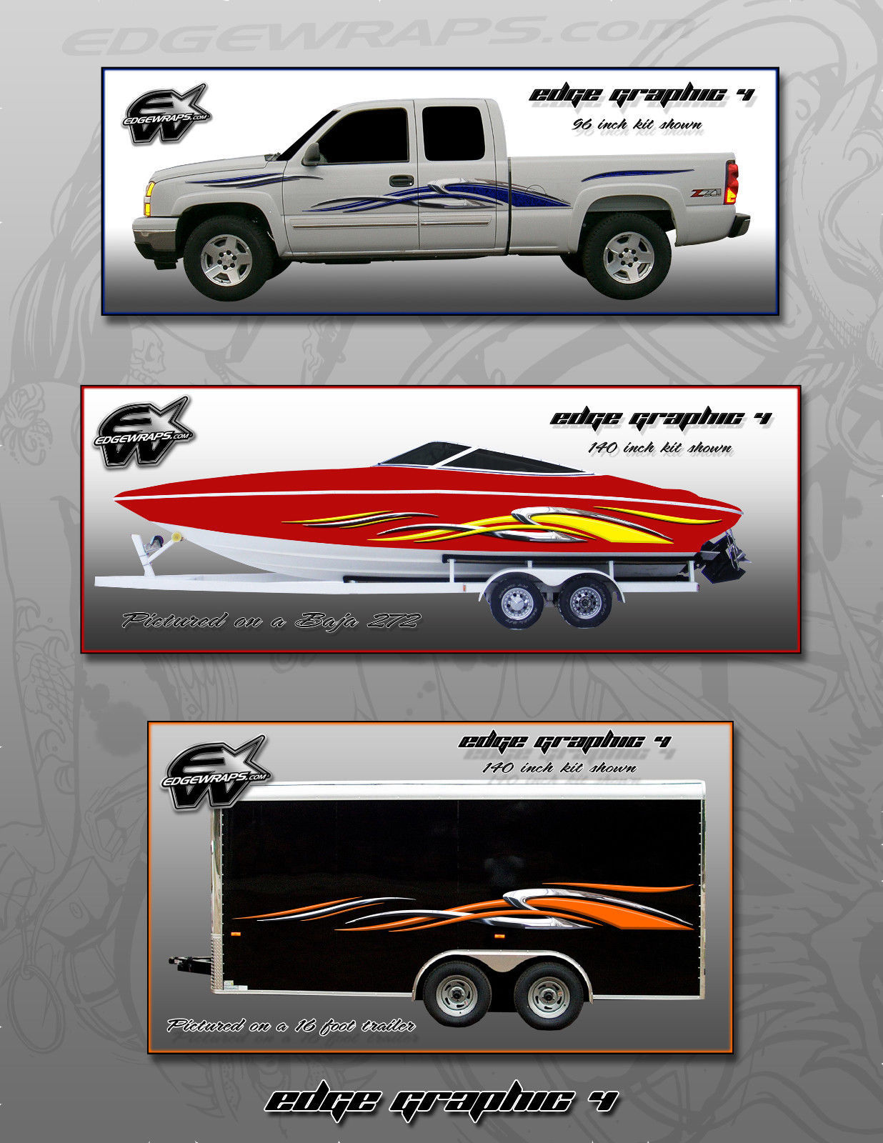 PONTOON BOAT GRAPHICS, FITS ALL BRANDS, CREST BENNINGTON AVALON EG4 4