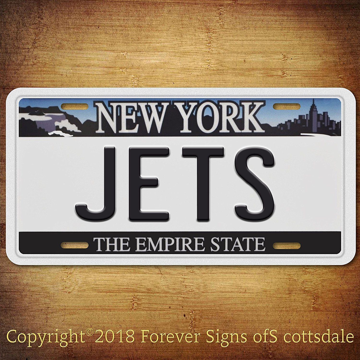 Jets NFL Football Team New York Aluminum Vanity License Plate License
