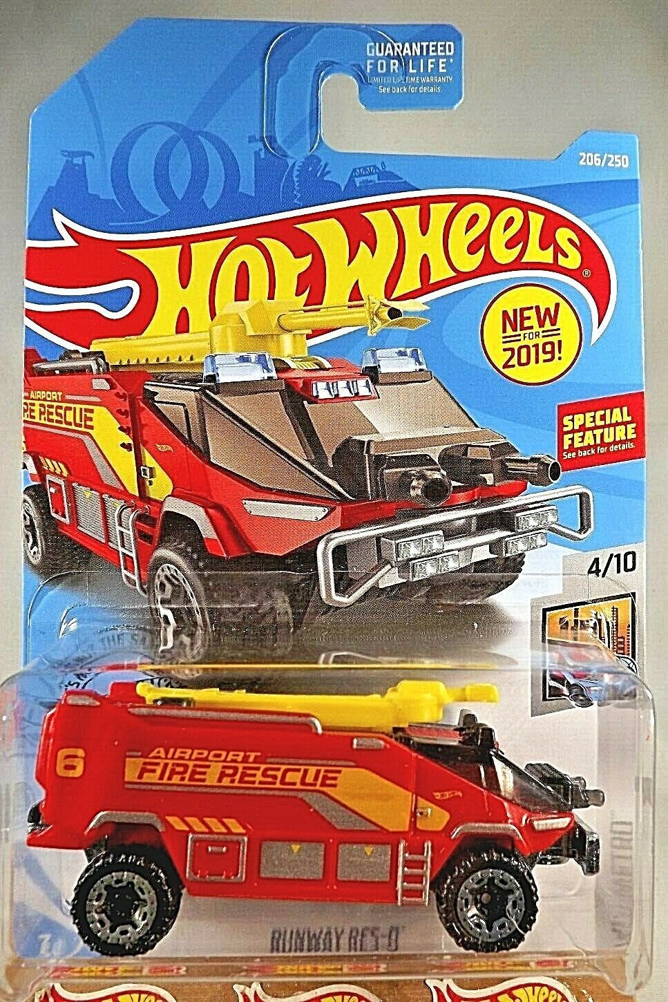 Hot Wheels Hw Metro Runway Res Q Fire Rescue Red W Gray Beadloc Contemporary