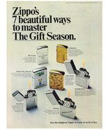 Vintage 1968 Magazine Ad For Zippo Lighter Ways To Master The Gift Season - $5.63